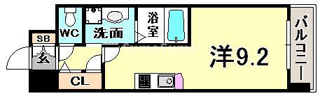エスリード神戸三宮パークビュー(ワンルーム/5階)の間取り写真