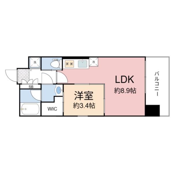 アーバネックス京橋(1K/3階)の間取り写真
