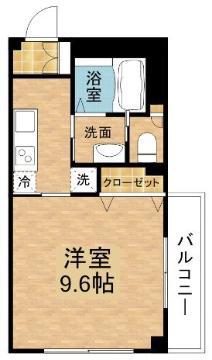 SUNパール駅前(1K/8階)の間取り写真