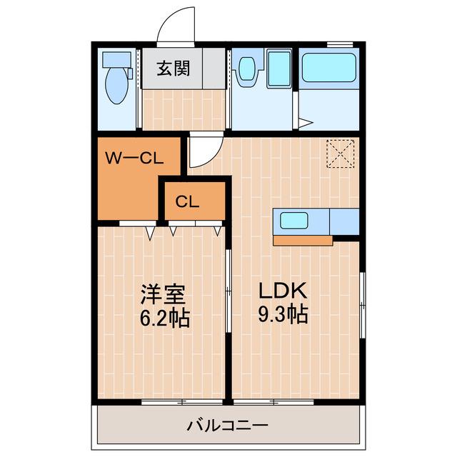 JR東海道本線 愛野駅(静岡) 徒歩20分 2階建 築13年(1LDK/1階)の間取り写真