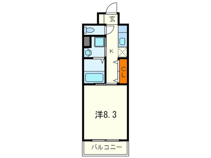 リブェール天城(1K/1階)の間取り写真