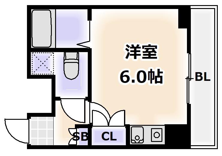 あべの恵寿ビル(ワンルーム/4階)の間取り写真