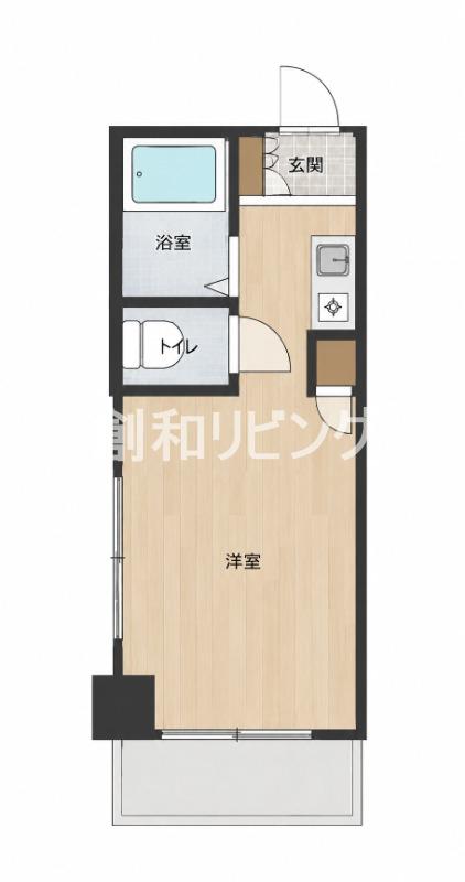ALICE GARDEN(1K/5階)の間取り写真