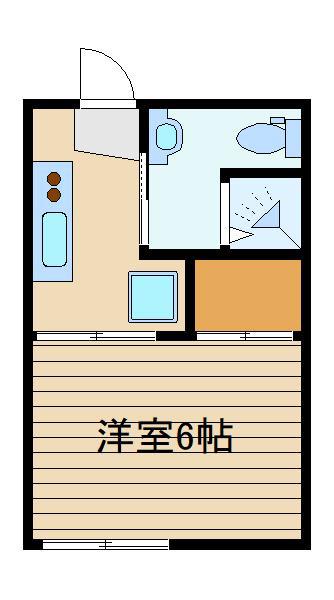 コーポ隆(1K/2階)の間取り写真