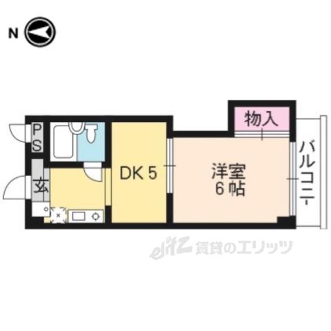 CO CO SHINOMIYA(2K/2階)の間取り写真