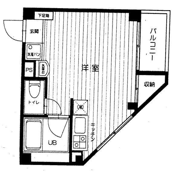 モダナーク(ワンルーム/5階)の間取り写真