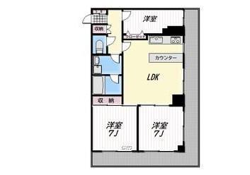 コートハイム横浜(3LDK/2階)の間取り写真