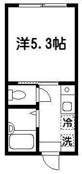 コンフォート中野坂上(1K/1階)の間取り写真