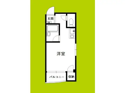 アーバンハイツ大正(ワンルーム/3階)の間取り写真