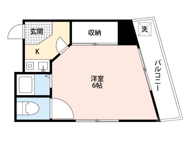 ハイツハラヤマ(1K/1階)の間取り写真