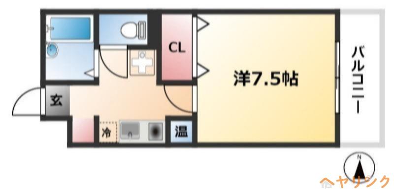 AZURTORII(1K/5階)の間取り写真