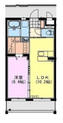 STILL上東(1LDK/1階)の間取り写真