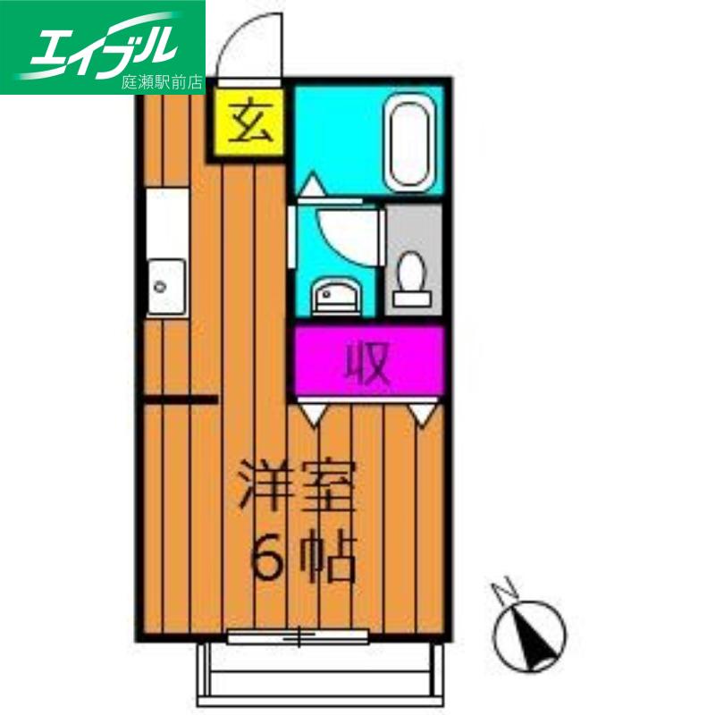 中島サンプラザ(1K/1階)の間取り写真