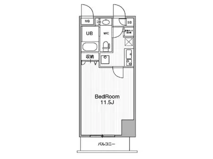 アーバンフラッツ池袋プレミアム(1K/5階)の間取り写真