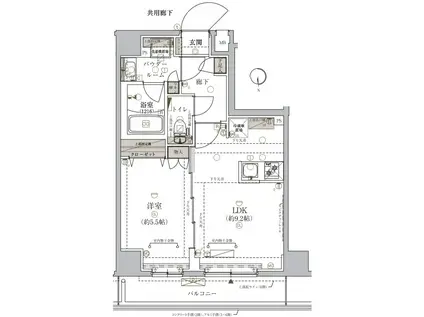 メインステージ浮間舟渡(1LDK/2階)の間取り写真