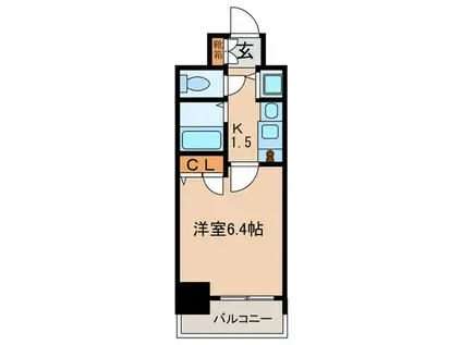 プレサンス大須観音駅前サクシード(1K/10階)の間取り写真