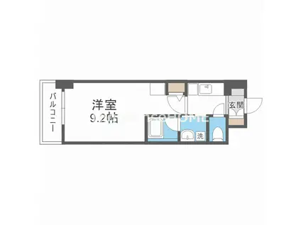 セイワパレス深江南(1K/6階)の間取り写真