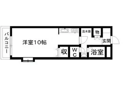 エクセレント中桜田(ワンルーム/1階)の間取り写真