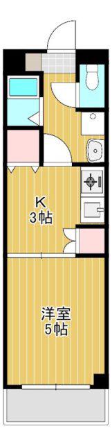 アンダンテ19(1K/2階)の間取り写真
