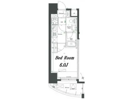 アゼスト西巣鴨(1K/3階)の間取り写真