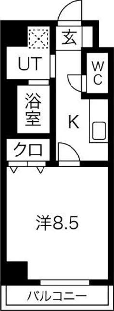 ルパーブ永田町(1K/5階)の間取り写真