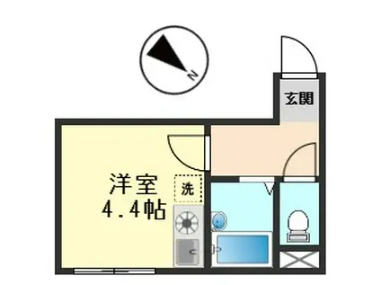 サザンロード新小岩(ワンルーム/1階)の間取り写真