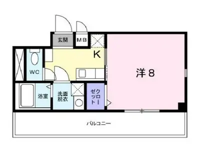 グランツ松嶋(1K/1階)の間取り写真