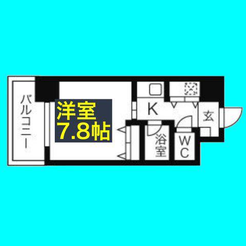AXIS桜通内山(1K/3階)の間取り写真