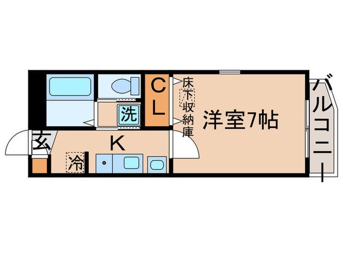CERESO U(1K/1階)の間取り写真