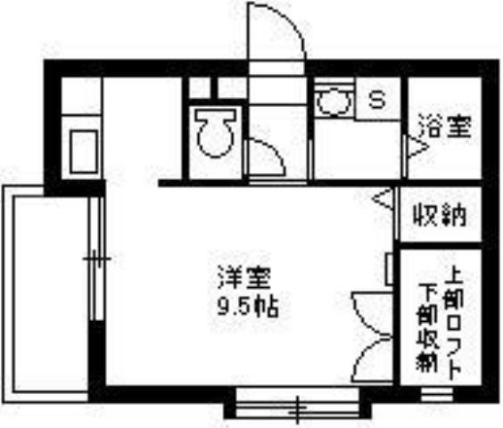 SUNFOUR燦(ワンルーム/2階)の間取り写真
