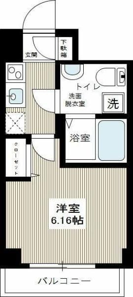 HYS YOKOHAMA LIGARE(1K/3階)の間取り写真