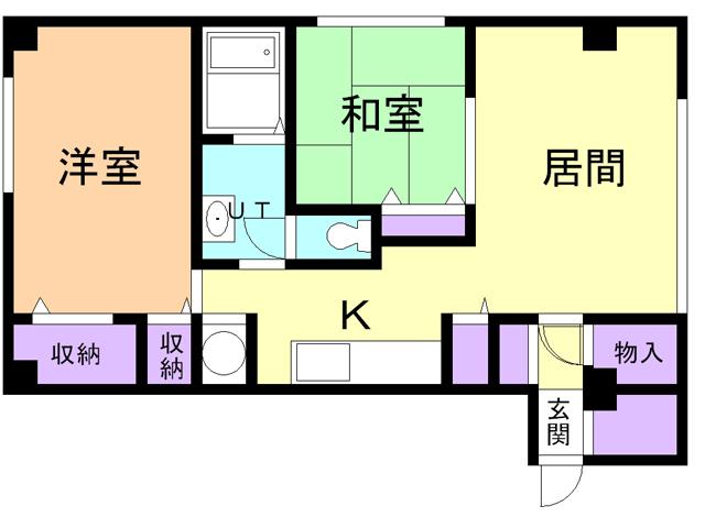 パークスクエア(2LDK/2階)の間取り写真