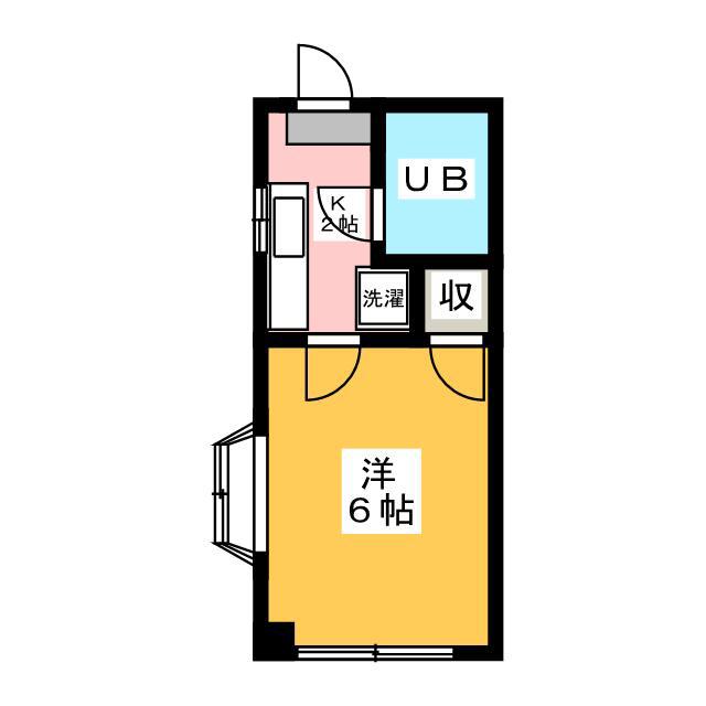 メゾンドール(ワンルーム/2階)の間取り写真