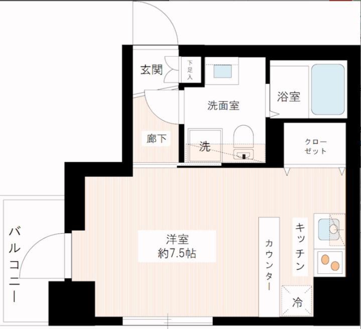 HYS NEXT 西巣鴨(ワンルーム/5階)の間取り写真
