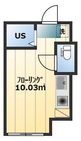 アーバンプレイス新宿落合A棟(ワンルーム/1階)の間取り写真