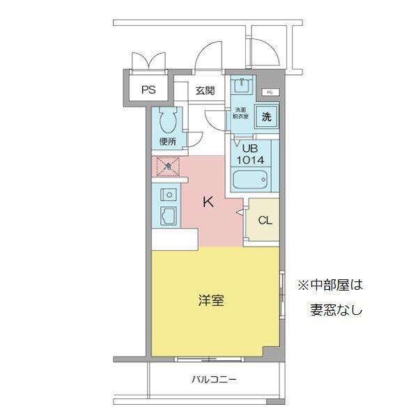 S&F MANSION(ワンルーム/2階)の間取り写真