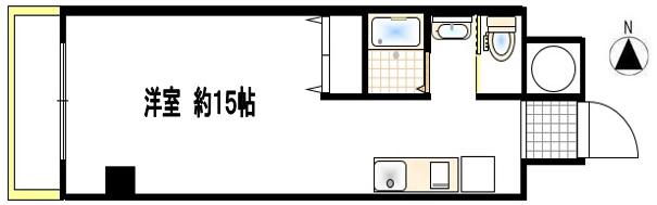 第1エントピアコート麻布 りふぉーむ(ワンルーム/7階)の間取り写真