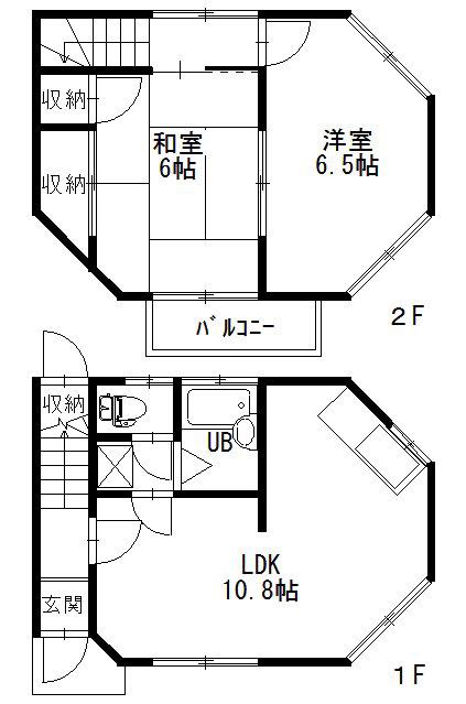 テラスハウスMS(2LDK/1階)の間取り写真