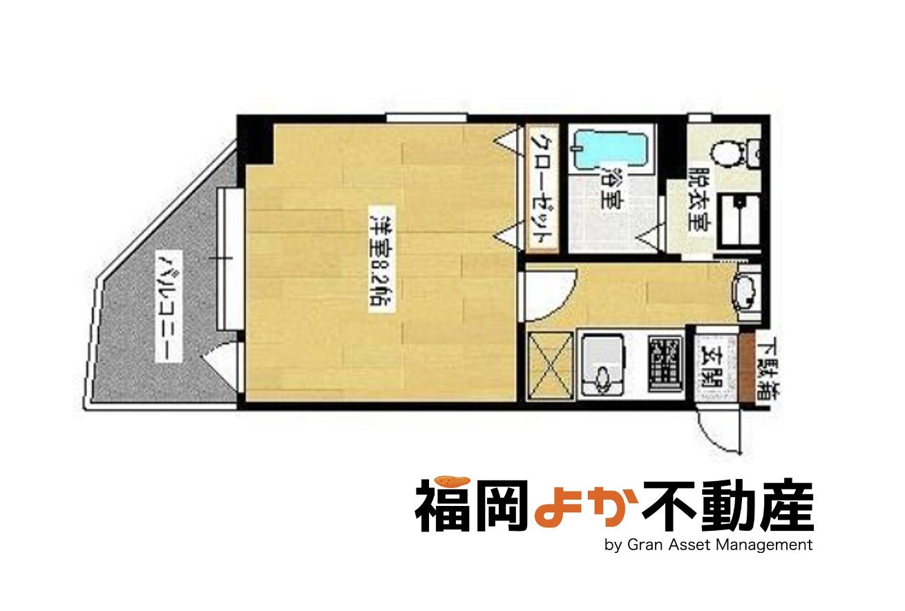 ハイツA&S(1K/5階)の間取り写真