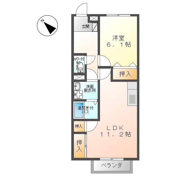 サープラス寿A(1LDK/1階)の間取り写真