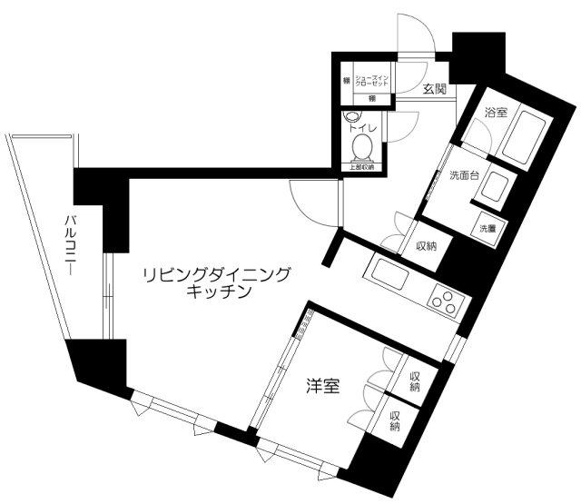 DELCCS白山(1LDK/6階)の間取り写真