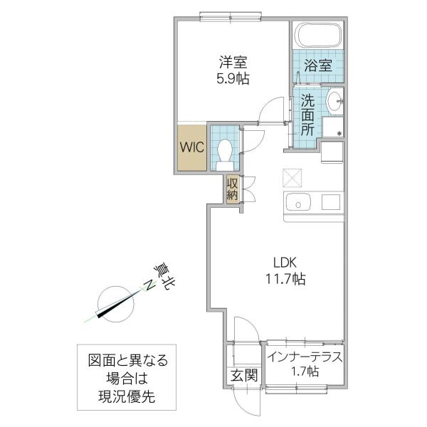 グランメゾンNAKA(1LDK/1階)の間取り写真