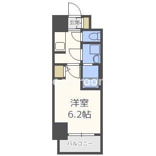 S-RESIDENCE南堀江(1K/6階)の間取り写真