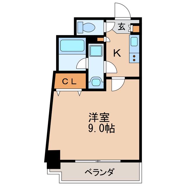 コスモナーレ千種(1K/3階)の間取り写真