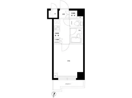 ルーブル明大前(1K/2階)の間取り写真