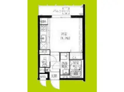 エルピスN5(ワンルーム/1階)の間取り写真