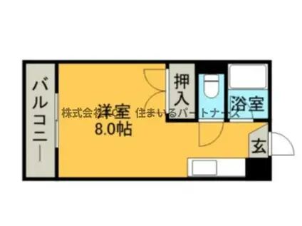 PLイースト久留米大前II(ワンルーム/3階)の間取り写真