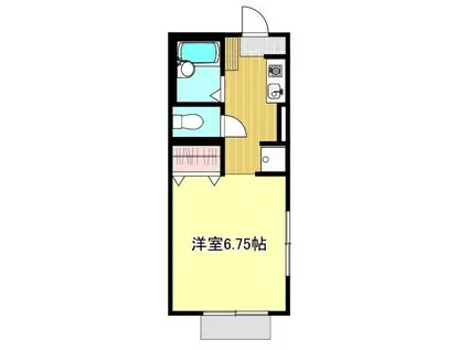 ラルシェ壱番館(1K/1階)の間取り写真