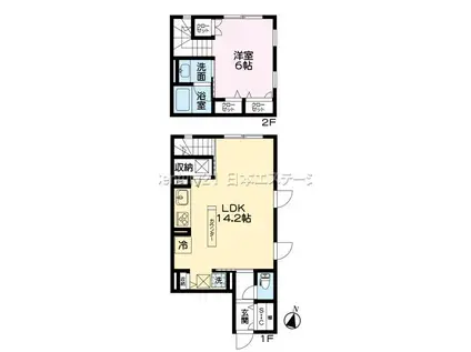 TI HUS 中延(1LDK/1階)の間取り写真