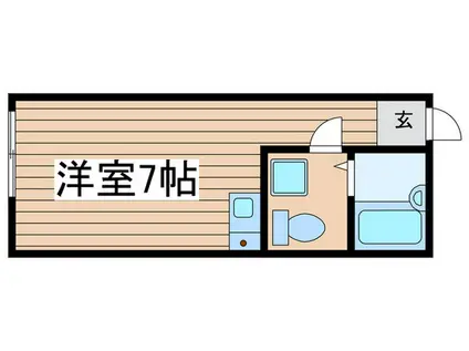 エルブルーム百合ヶ丘(ワンルーム/1階)の間取り写真